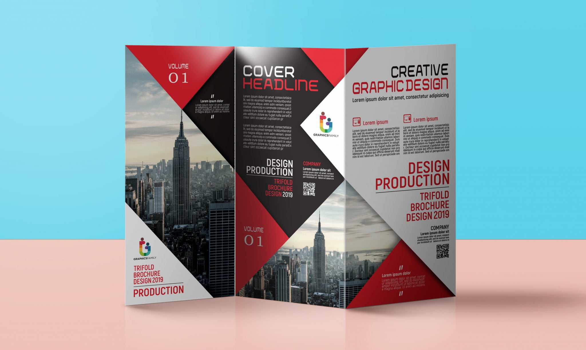 brochure design templates psd free download