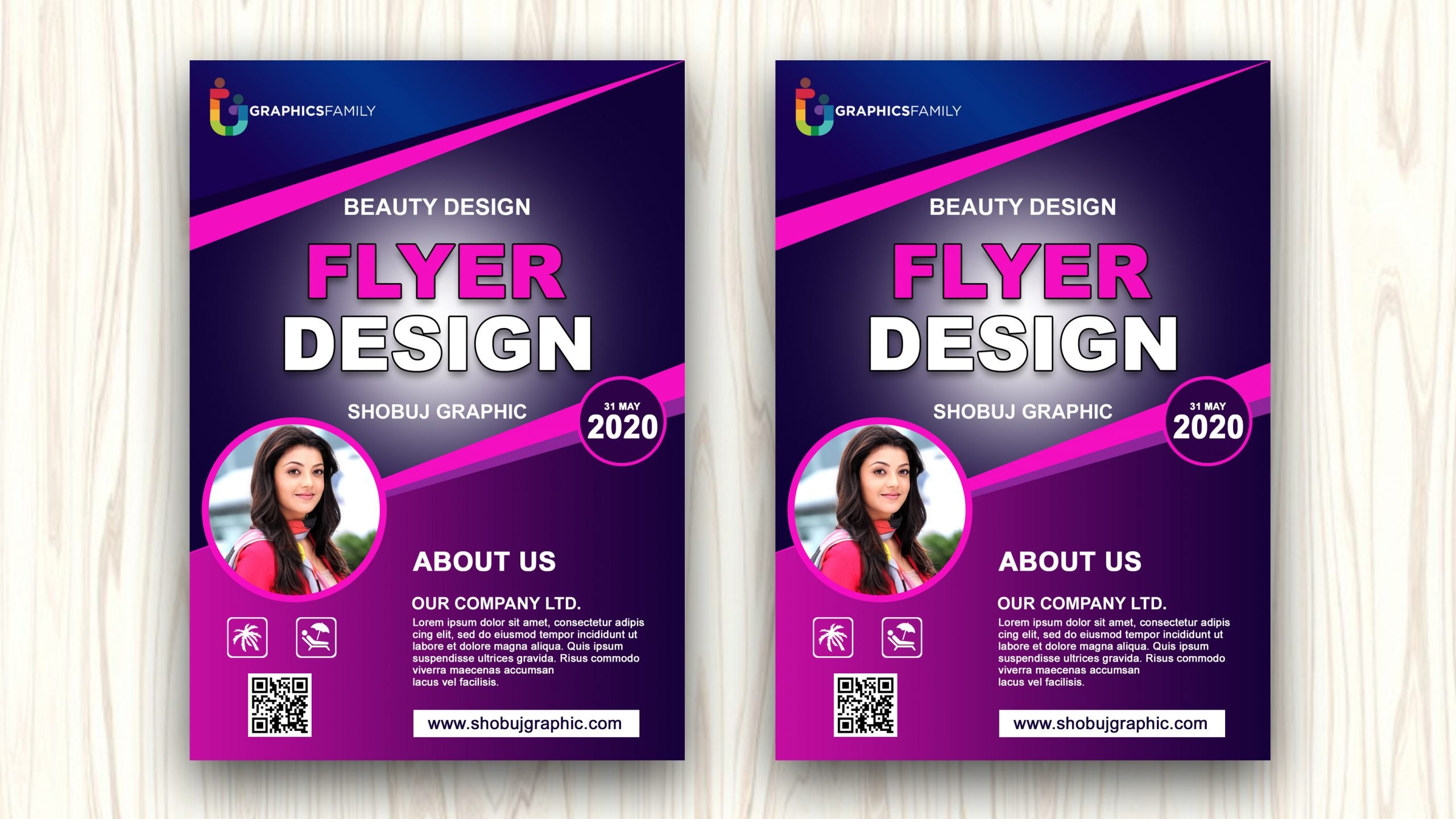 Creative Beauty Flyer Design PSD Download - GraphicsFamily