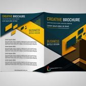 Creative Bi Fold Brochure Design For Business Free psd