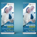 Modern Business Roll Up Banner Design Template Free psd