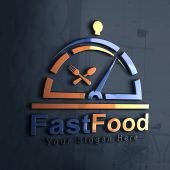 Free Fast Food Logo Design Template PSD