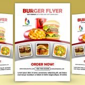 Creative Fast Food Flyer Design Template psd