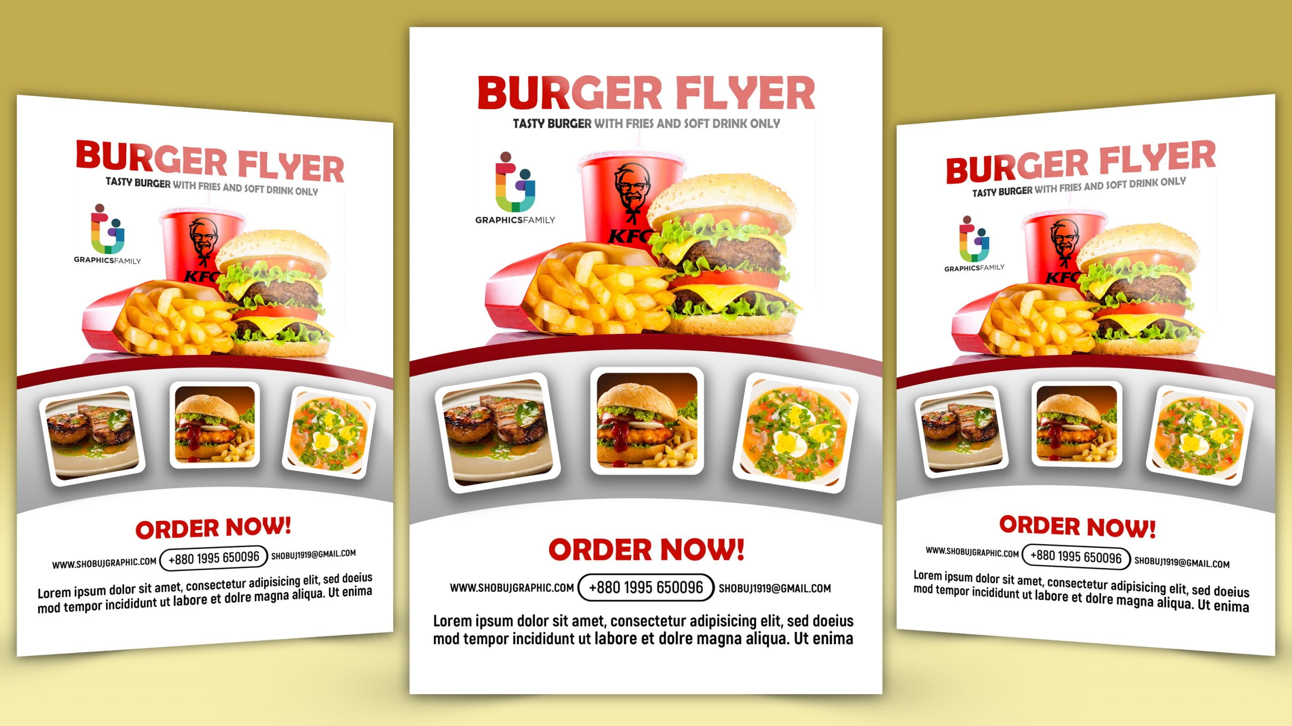 flyers templates food