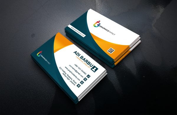 Financial Analyst Business Card Design Template psd – GraphicsFamily