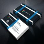 Financial System Manager Business Card Template Free psd