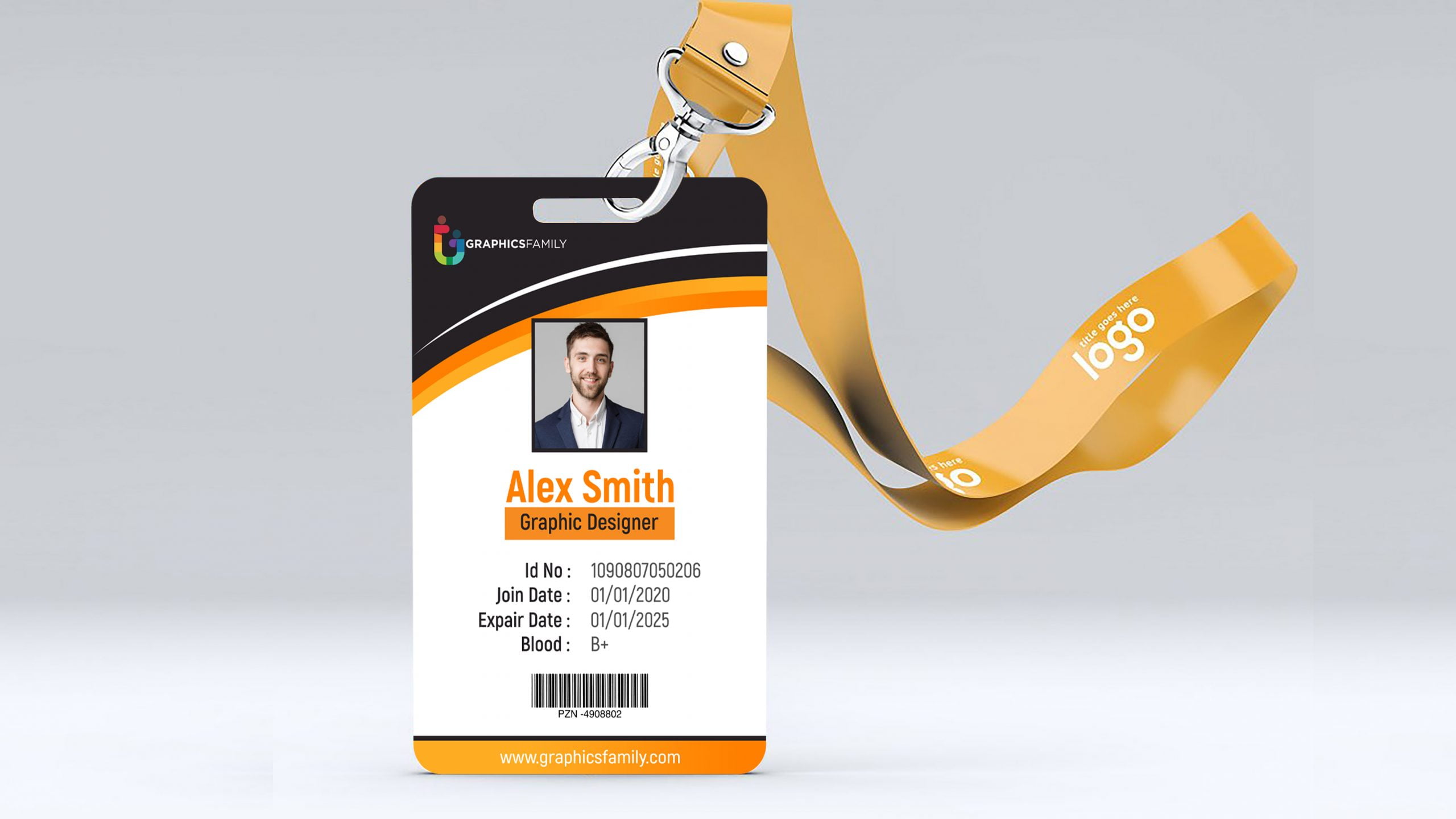 Free Online Id Card Design Template Psd GraphicsFamily