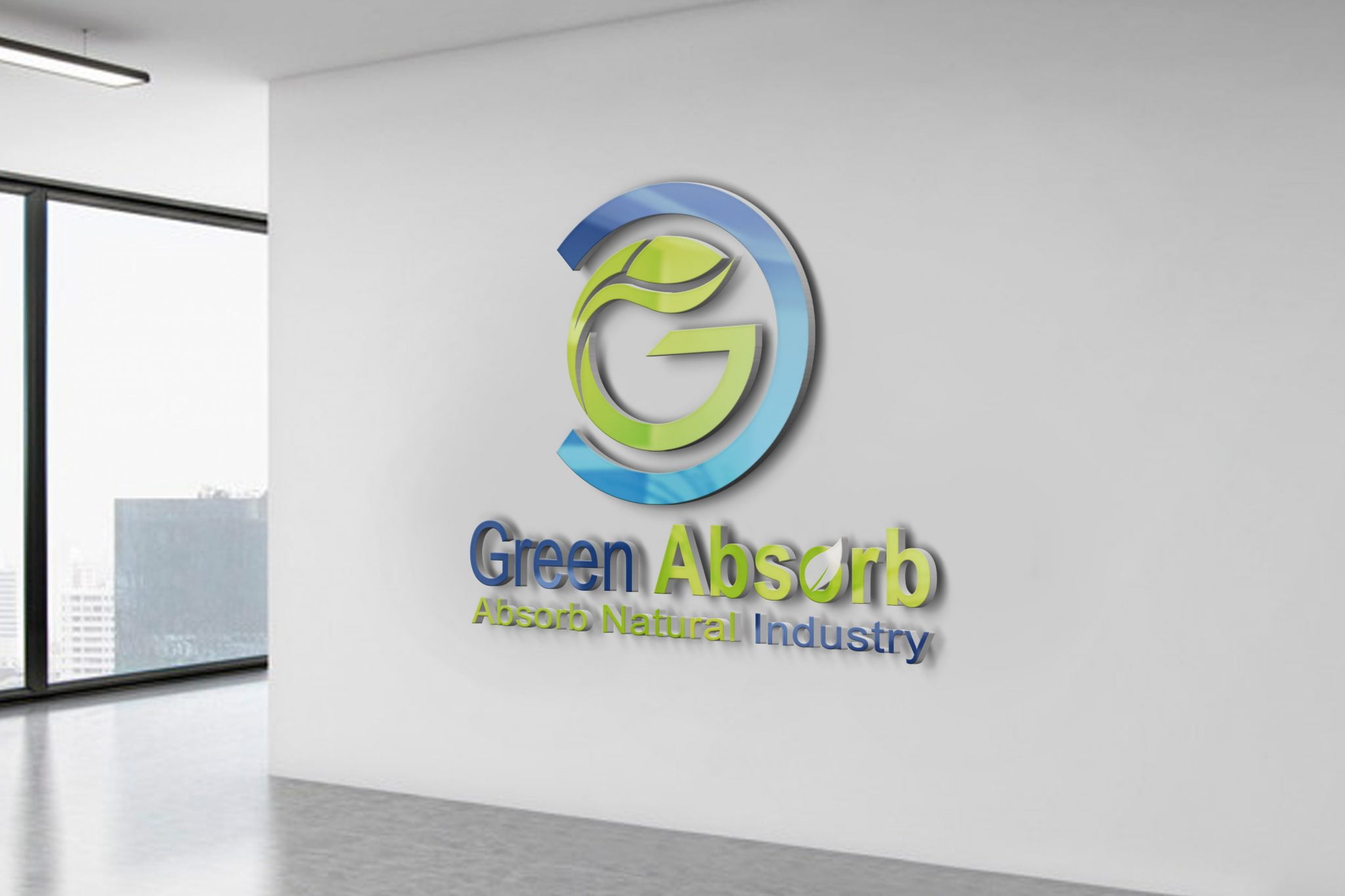 Free Green Nature Logo Design Free psd – GraphicsFamily