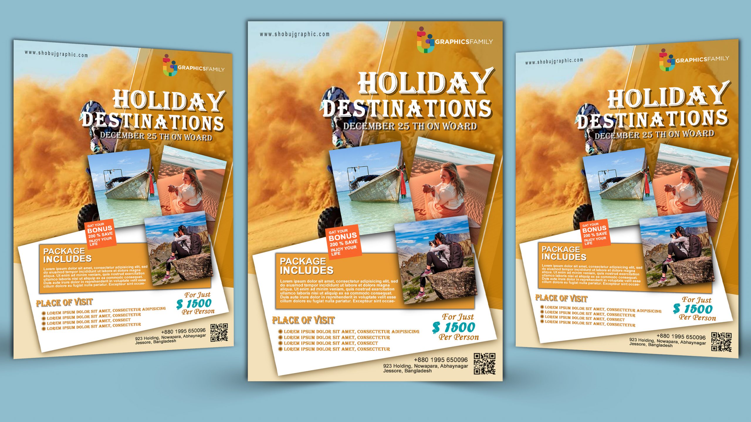 Holiday Flyer PSD Template