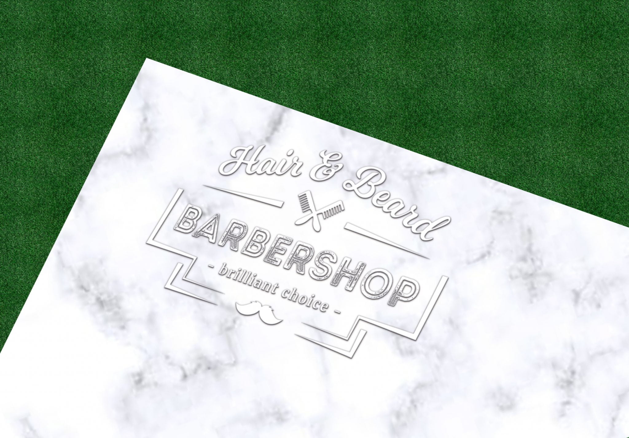 White Paper Logo Mockup GraphicsFamily