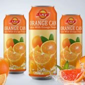 Orange Can Design Template Free Psd