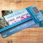 Musical Event-Ticket Design Free Template PSD