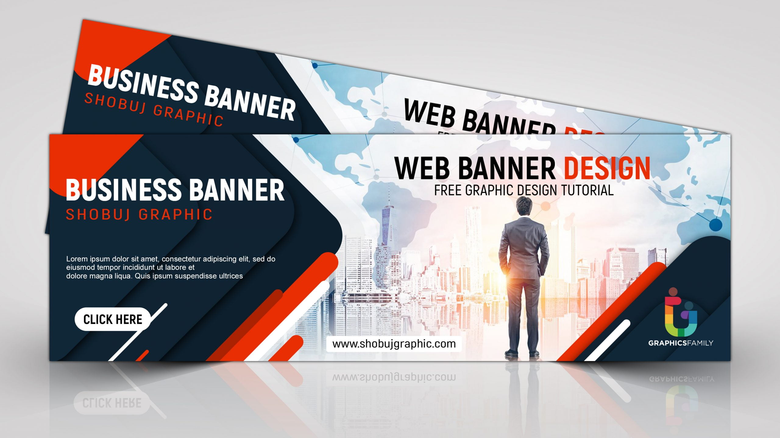 Modern Business Web Banner Design Jpeg