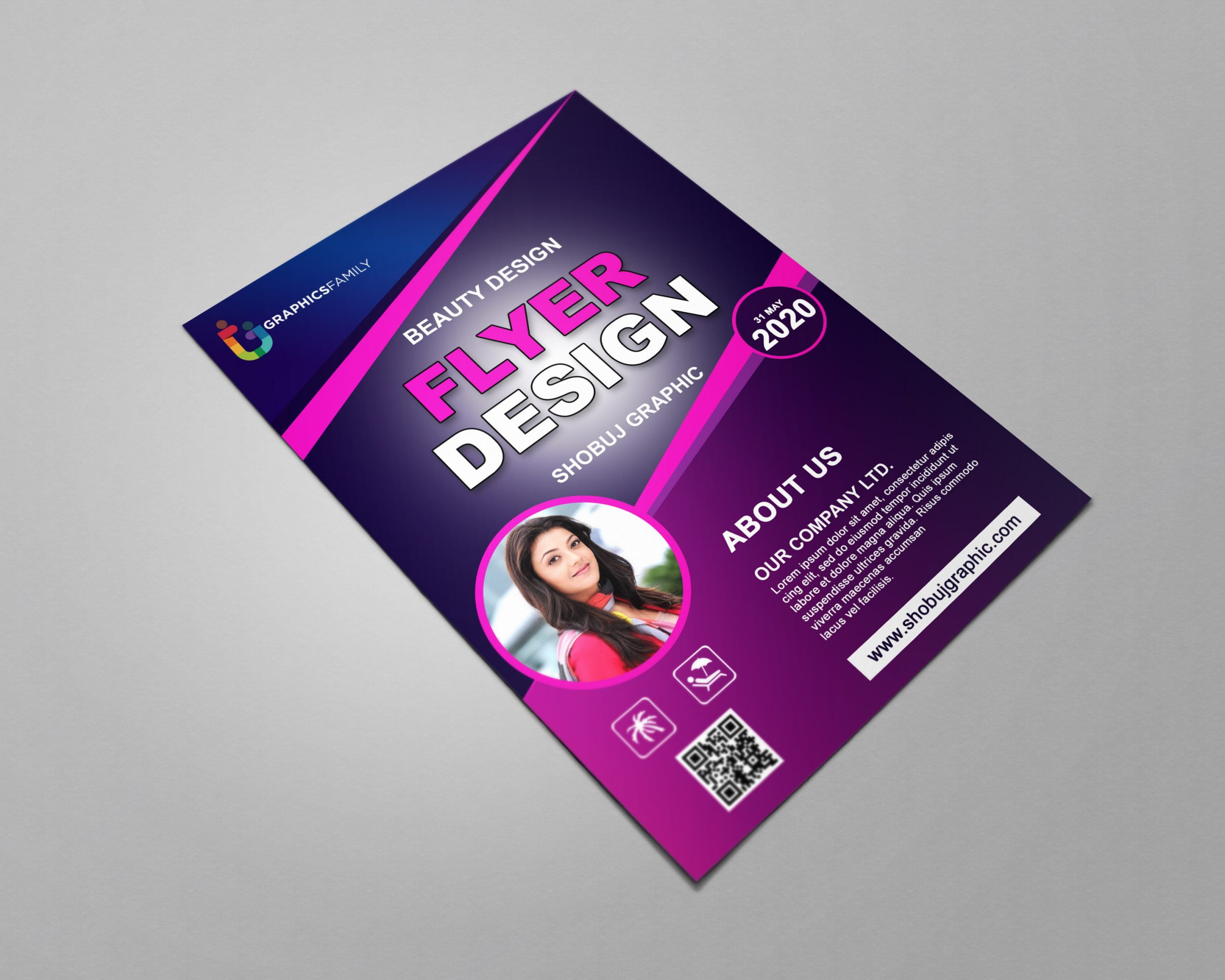 Modern Beauty Flyer psd