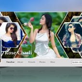 Modern Facebook Cover Design with Photos Free psd