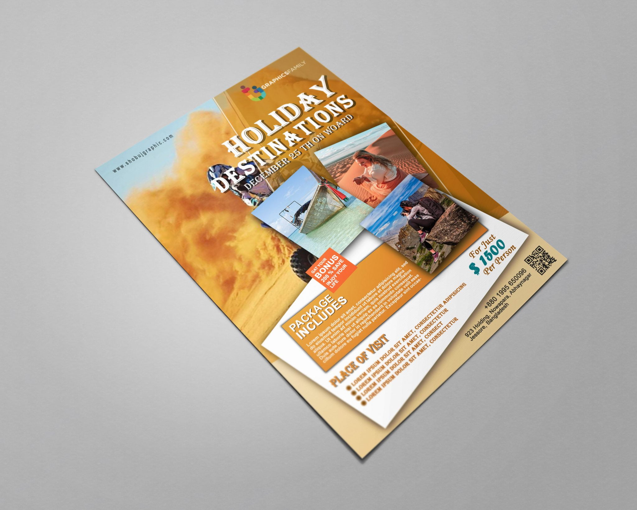 Free Holiday Flyer Design Template Free Psd – GraphicsFamily