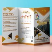 Modern Tri Fold Brochure Design Free PSD