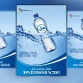 Modern Water Company Flyer Design Free PSD