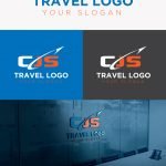 Creative CJS Logo Design For Travel Company free template