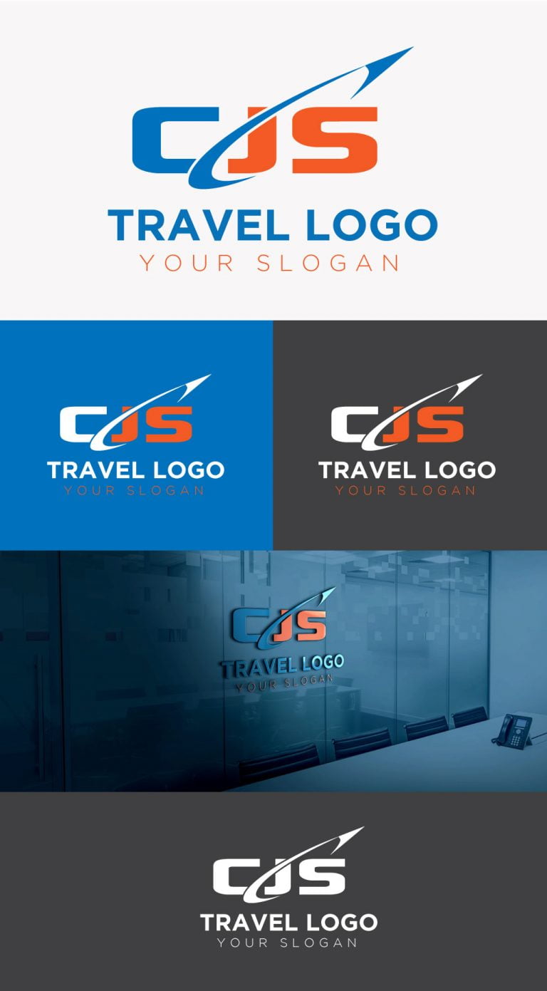 Creative CJS Logo Design For Travel Company free template – GraphicsFamily