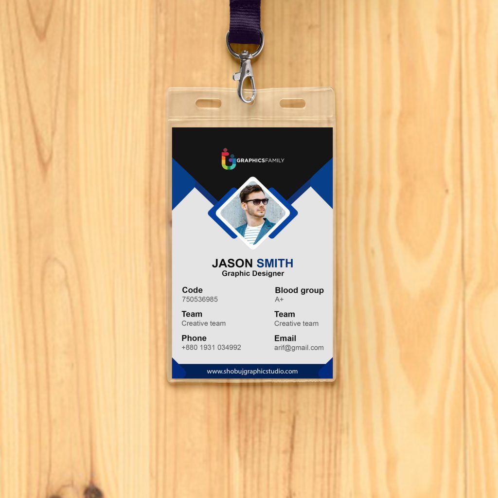 Office Id Card Design Free Psd Download GraphicsFamily