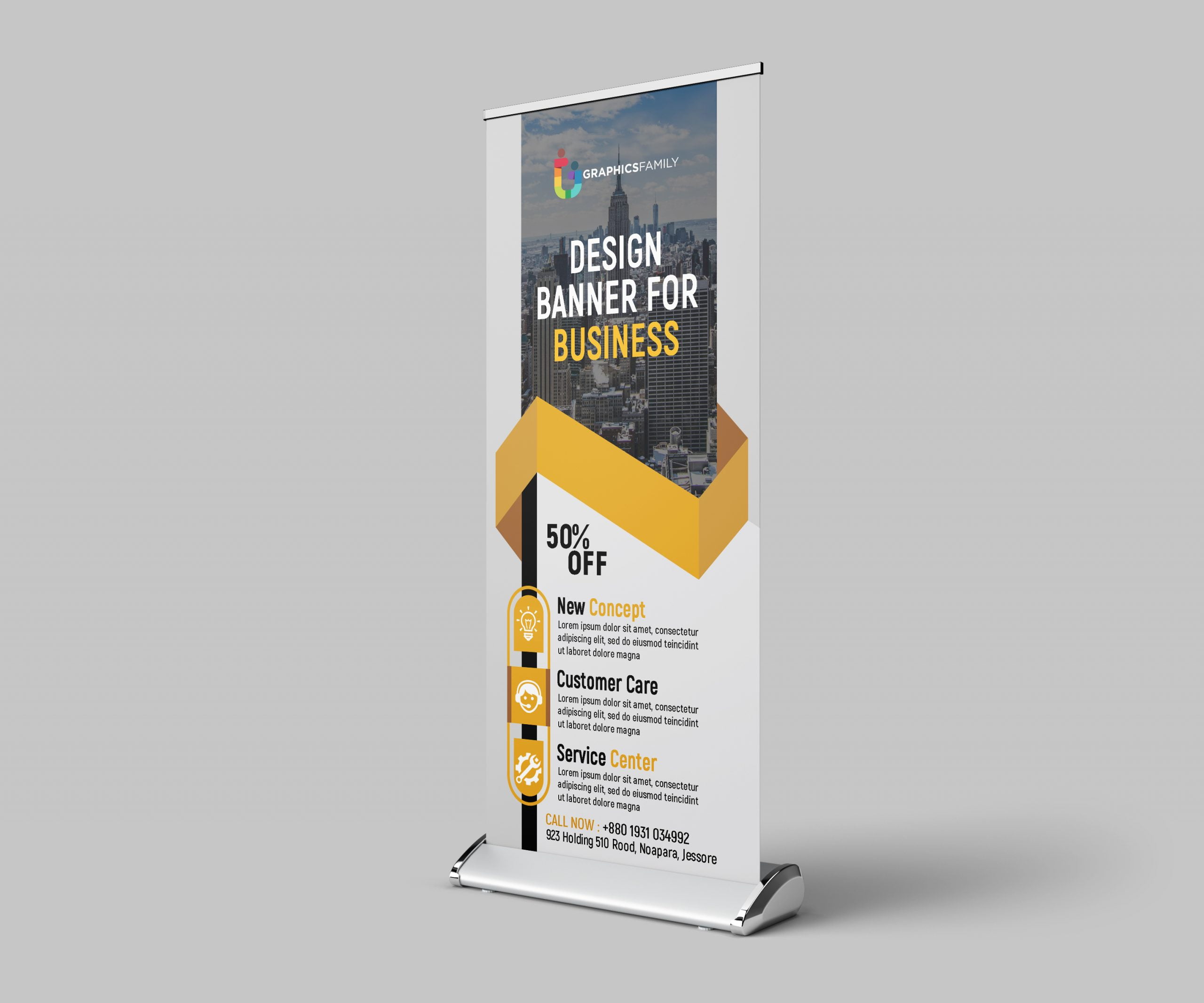 Roll Up Banner Design for Business
