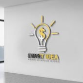 Smart Idea Logo Design Free PSD Template