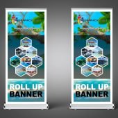 Free Roll up Banner Design Template For Business