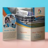 Traveling Tri fold Brochure Design Template Free psd