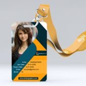 Unique Company Id Card Design Template psd