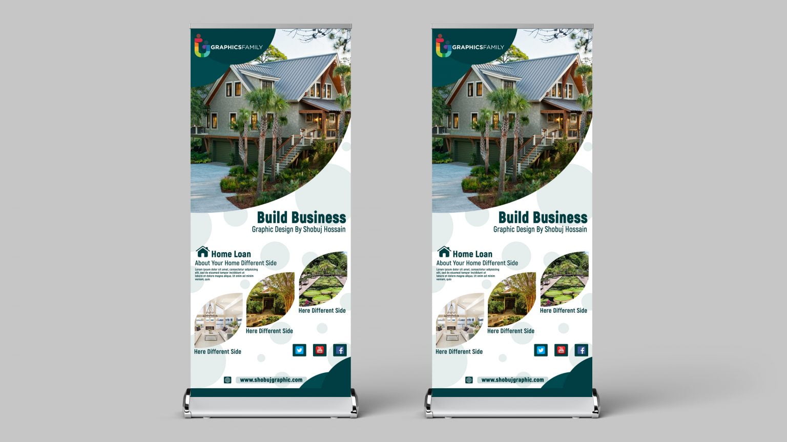 Real Estate Roll Up Banner Design Free Psd GraphicsFamily