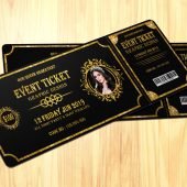 Special Event Ticket Design Template Free