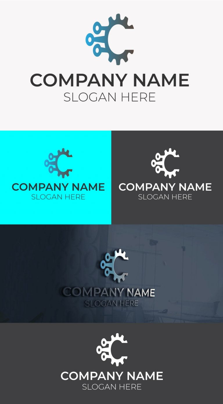 Tech Repair Logo Design Free Ai download – GraphicsFamily