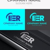 Flat Logo Design For Tech Company Free Template
