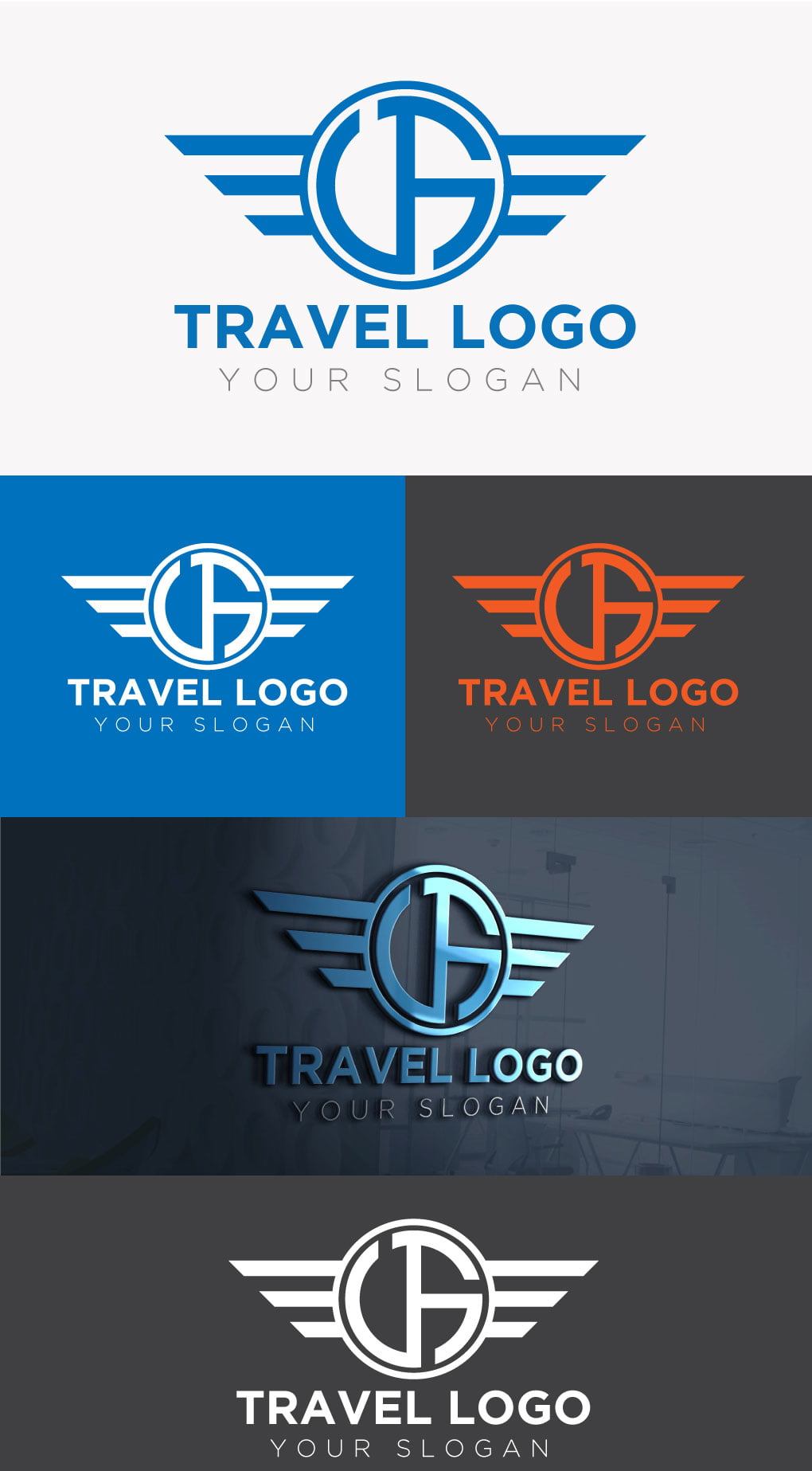 travel logo free template