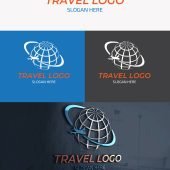 Modern Travel Logo Design Free Template