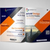 Free Photoshop Bi-fold Brochure Template