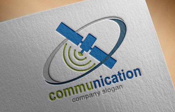 Free Photoshop Communication Company Logo – GraphicsFamily