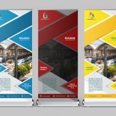 Free Corporate Roll Up Banner Design Set