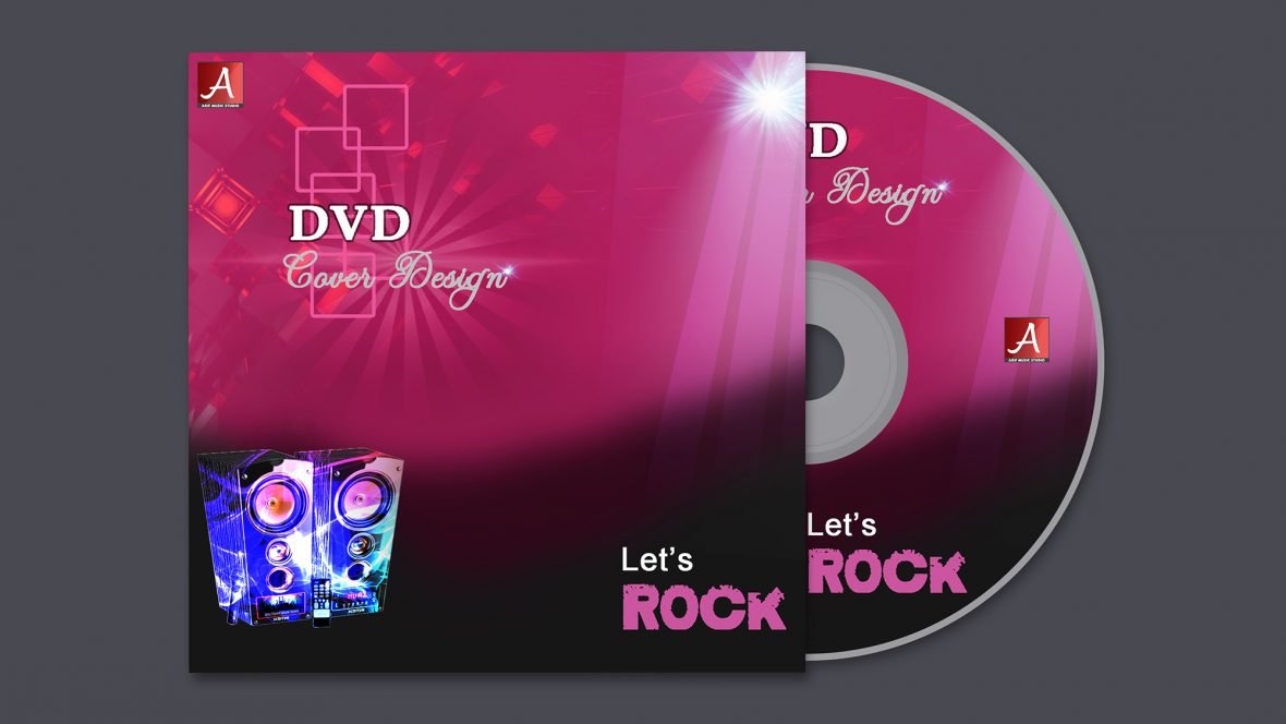 Black and Red DVD Cover Design Set