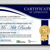 Free Certificate Design .PSD Download