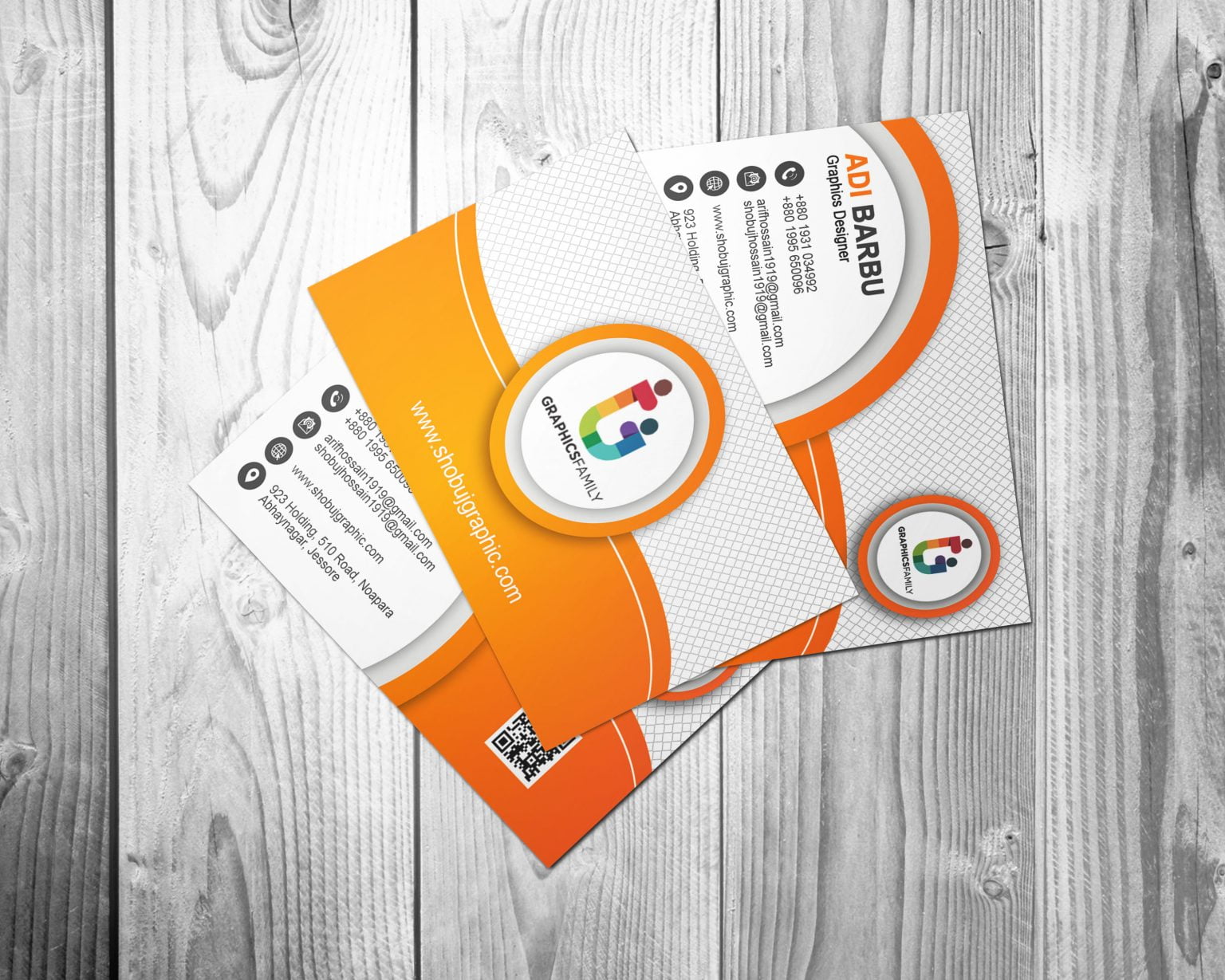 Creative Two Sided Business Card Design – GraphicsFamily