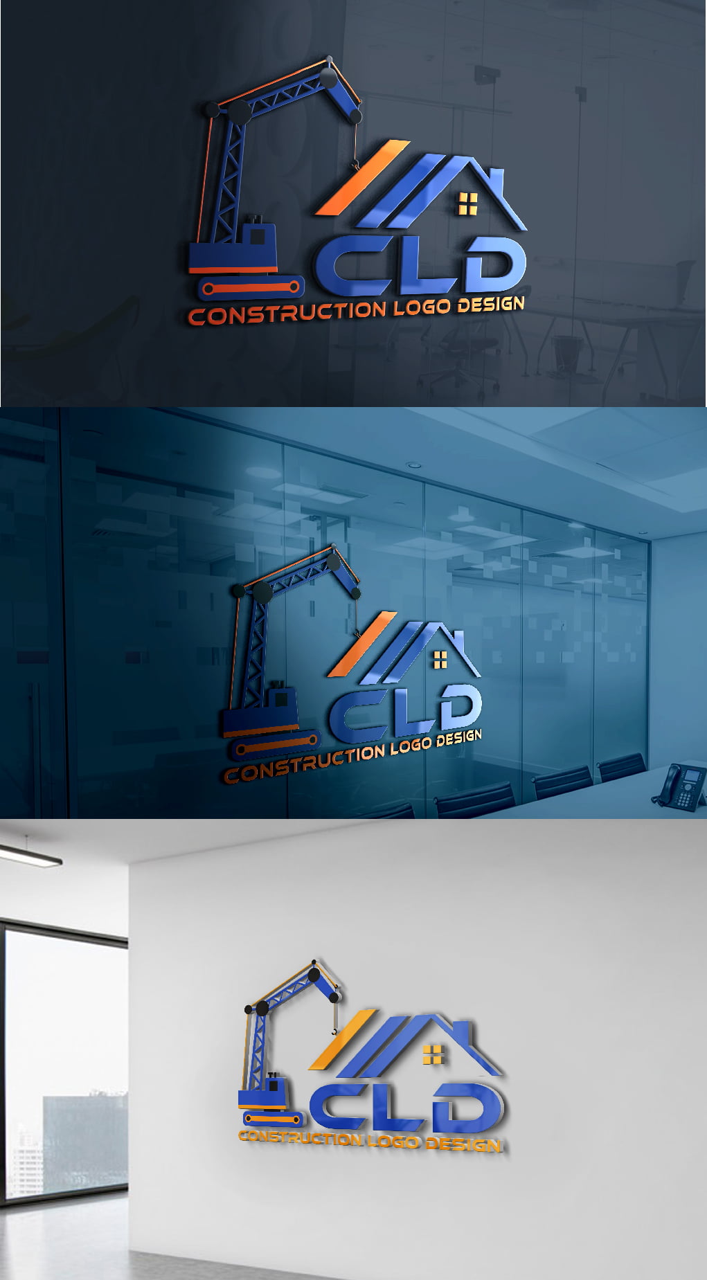 Free construction company logo template