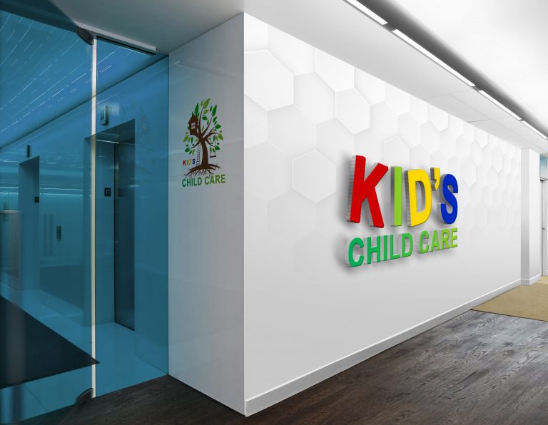 Free Kids Child Care Logo Design – GraphicsFamily