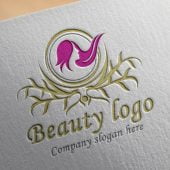 Free Photoshop Luxury Beauty Logo Template