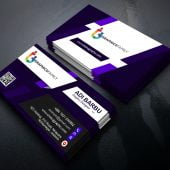 Free .PSD Purple Modern Business Card Design Download