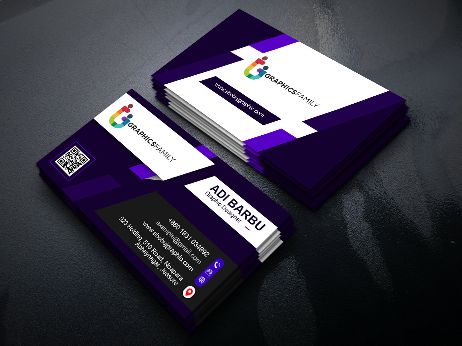 Modern business cards templates free downloads