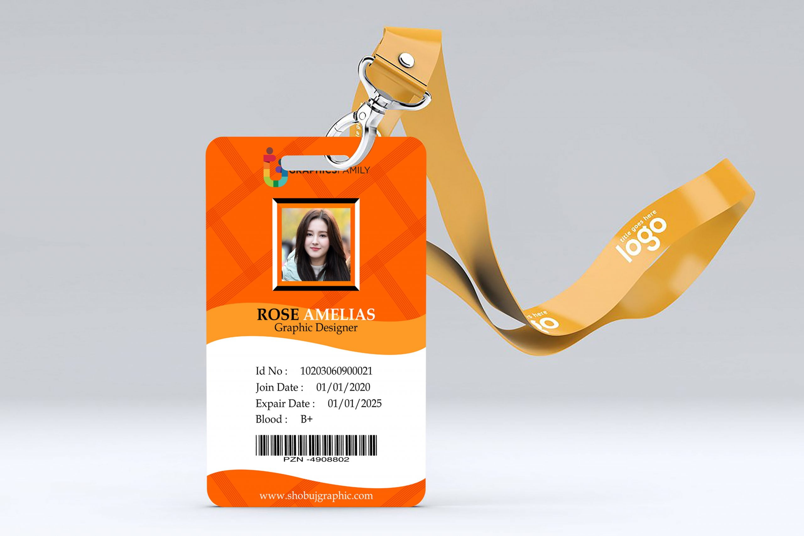 download id card template design free