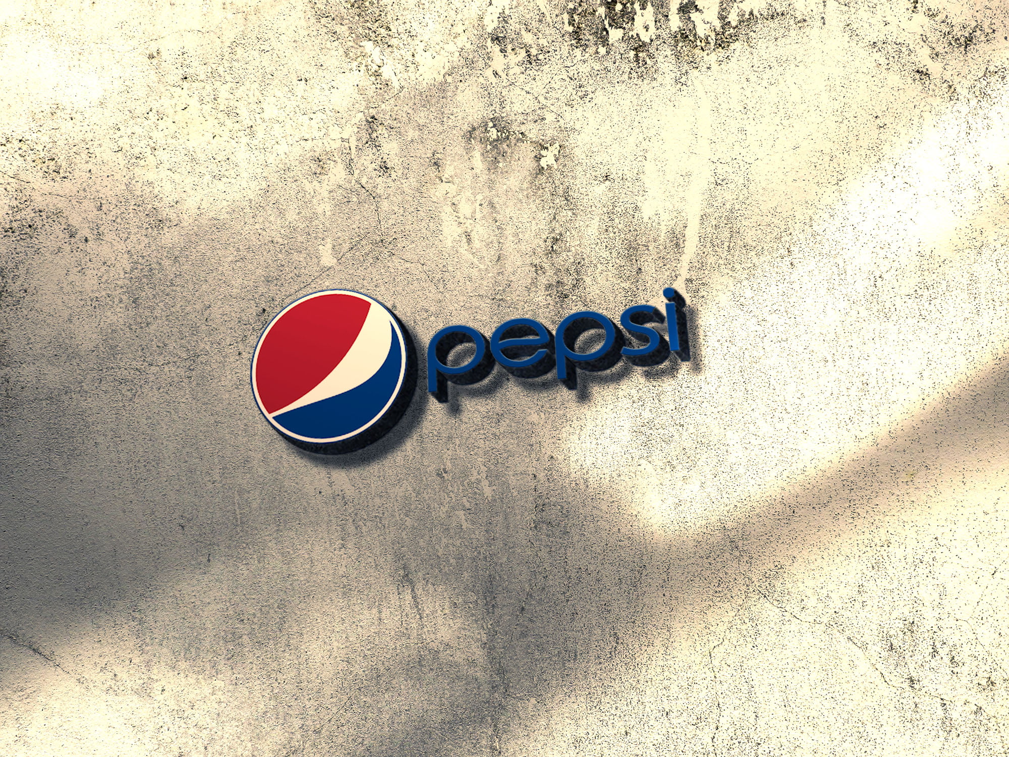 Pepsi 3d wall mockup
