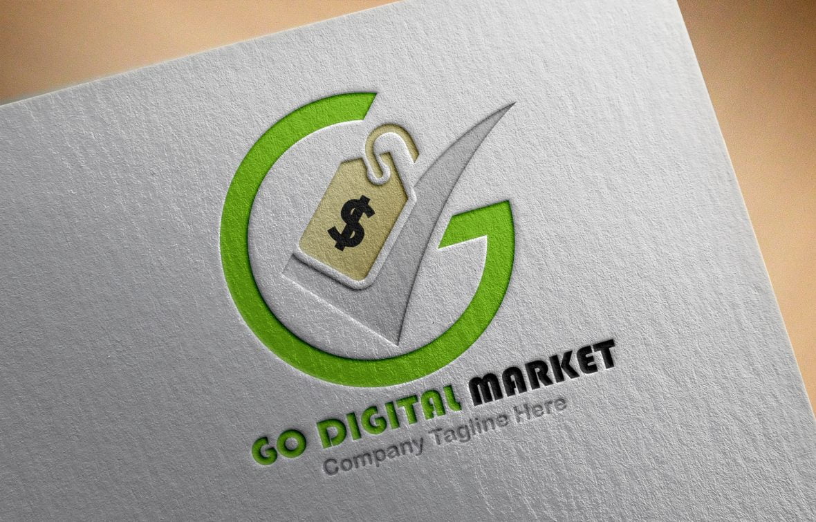 Professional Digital Market Logo Design Free psd