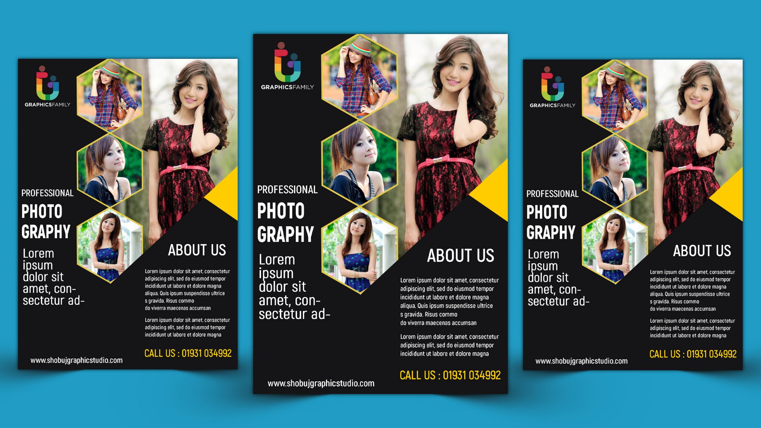 Photography poster deals design psd